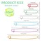 12 Pieces Knitting Stitch Holder Set 6 Size Colorful Aluminum Yarn Stitch Holder Set Needles Practical Knitting Crochet Tools Knitting Supplies for Manual DIY Blankets Knitting Project